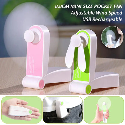 Ventilador de mano recargable