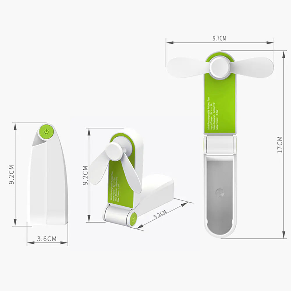 Ventilador de mano recargable
